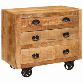 Armario auxiliar Marrón 70 x 38 x 63 cm madera maciza de mango