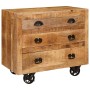 Armario auxiliar Marrón 70 x 38 x 63 cm madera maciza de mango
