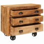 Armario auxiliar Marrón 70 x 38 x 63 cm madera maciza de mango
