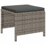 Conjunto de sofá de jardín 6 pcs gris y gris oscuro