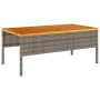 Conjunto de sofá de jardín 6 pcs gris y gris oscuro