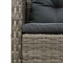 Conjunto de sofá de jardín 6 pcs gris y gris oscuro