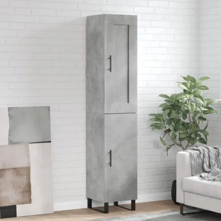 Concrete gray plywood sideboard 34.5x34x180 cm by vidaXL, Sideboards - Ref: Foro24-3200157, Price: 115,40 €, Discount: %
