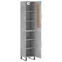 Betongraues Sperrholz-Sideboard 34,5 x 34 x 180 cm von vidaXL, Sideboards - Ref: Foro24-3200157, Preis: 115,40 €, Rabatt: %