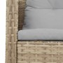 Conjunto de sofá de jardín 6 pcs beige y gris claro
