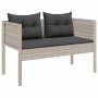 Conjunto de sofá de jardín 6 pcs Gris claro y gris oscuro