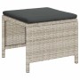 Conjunto de sofá de jardín 6 pcs Gris claro y gris oscuro
