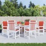 Cojines silla respaldo bajo 6 ud tela rojo melange 100x50x4 cm