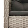 Conjunto de sofá de jardín 6 pcs Gris claro y gris oscuro