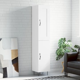 Tall white plywood sideboard 34.5x34x180 cm by vidaXL, Sideboards - Ref: Foro24-3200161, Price: 102,57 €, Discount: %