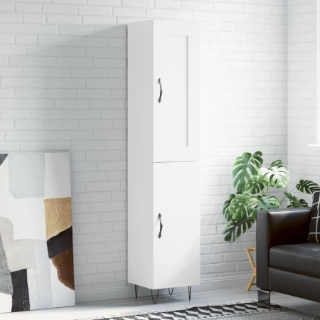 Aparador alto madera contrachapada blanco 34,5x34x180 cm de vidaXL, Aparadores - Ref: Foro24-3200161, Precio: 102,49 €, Descu...