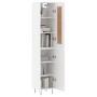 Aparador alto madera contrachapada blanco 34,5x34x180 cm de vidaXL, Aparadores - Ref: Foro24-3200161, Precio: 102,49 €, Descu...