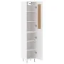 Aparador alto madera contrachapada blanco 34,5x34x180 cm de vidaXL, Aparadores - Ref: Foro24-3200161, Precio: 101,31 €, Descu...