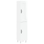 Hochglänzendes Sideboard aus weißem Sperrholz, 34,5 x 34 x 180 cm von vidaXL, Sideboards - Ref: Foro24-3200163, Preis: 105,22...