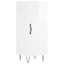 Aparador alto madera contrachapada blanco brillo 34,5x34x180 cm de vidaXL, Aparadores - Ref: Foro24-3200163, Precio: 103,95 €...