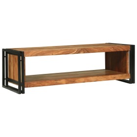 Mesa de Café Marrón 120 x 50 x 38 cm madera maciza de acacia
