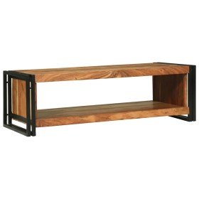 Mesa de Café Marrón 120 x 50 x 38 cm madera maciza de acacia