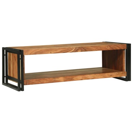 Mesa de Café Marrón 120 x 50 x 38 cm madera maciza de acacia