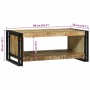 Mesa de Café 90 x 50 x 38 cm Madera maciza de mango rugosa