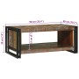 Mesa de Café Marrón 90 x 50 x 38 cm madera maciza reciclada