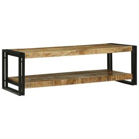 Mesa de Café Marrón 120 x 50 x 38 cm madera maciza de mango