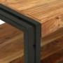 Mesa de Café Marrón 120 x 50 x 38 cm madera maciza de acacia
