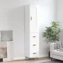 Hohes Sideboard Sperrholz glänzend weiß 34,5x34x180 cm von vidaXL, Sideboards - Ref: Foro24-3200171, Preis: 119,19 €, Rabatt: %