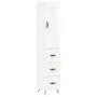 Hohes Sideboard Sperrholz glänzend weiß 34,5x34x180 cm von vidaXL, Sideboards - Ref: Foro24-3200171, Preis: 119,19 €, Rabatt: %