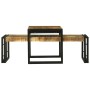 Mesa de Café 2 pcs Marrón madera maciza de mango