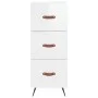 Hohes Sideboard Sperrholz glänzend weiß 34,5x34x180 cm von vidaXL, Sideboards - Ref: Foro24-3200171, Preis: 119,19 €, Rabatt: %