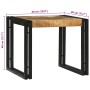 Mesa de Café 2 pcs Marrón madera maciza de mango