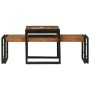 Mesa de Café 2 pcs Marrón madera maciza de acacia