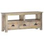 TV-Schrank aus massivem Mangoholz, 110 x 30 x 50 cm von vidaXL, TV-Möbel - Ref: Foro24-286384, Preis: 259,48 €, Rabatt: %