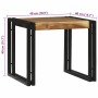 Mesa de Café 2 pcs Marrón madera maciza de acacia