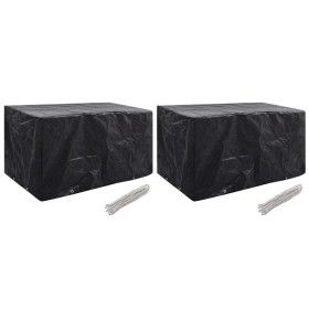Garden furniture covers 2 pcs 8 eyelets 180x70x90 cm by vidaXL, Garden furniture covers - Ref: Foro24-279129, Price: 28,05 €,...
