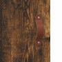 Aparador de madera contrachapada roble ahumado 34,5x34x180 cm