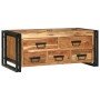 Mesa de Café Marrón 90 x 50 x 38 cm madera maciza de acacia