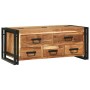 Mesa de Café Marrón 90 x 50 x 38 cm madera maciza de acacia