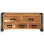 Mesa de Café Marrón 90 x 50 x 38 cm madera maciza de acacia