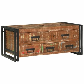 Mesa de Café Marrón 90 x 50 x 38 cm madera maciza reciclada