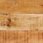 Mesa Nido 3 pcs Madera de mango maciza rugosa y un metal