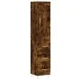 Smoked oak plywood sideboard 34.5x34x180 cm by vidaXL, Sideboards - Ref: Foro24-3200190, Price: 109,89 €, Discount: %