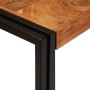 Mesas auxiliares 3 pcs Marrón y negro Madera maciza de Acacia