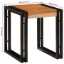 Mesas auxiliares 3 pcs Marrón y negro Madera maciza de Acacia