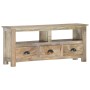 TV-Schrank aus massivem Mangoholz, 110 x 30 x 50 cm von vidaXL, TV-Möbel - Ref: Foro24-286384, Preis: 259,48 €, Rabatt: %