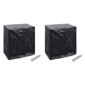 Funda muebles jardín mesa ping pong 2 uds 8 ojales 160x55x182cm by vidaXL, Garden furniture covers - Ref: Foro24-279135, Pric...