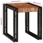 Mesa Nido 3 pcs Marrón y negro madera maciza reciclada