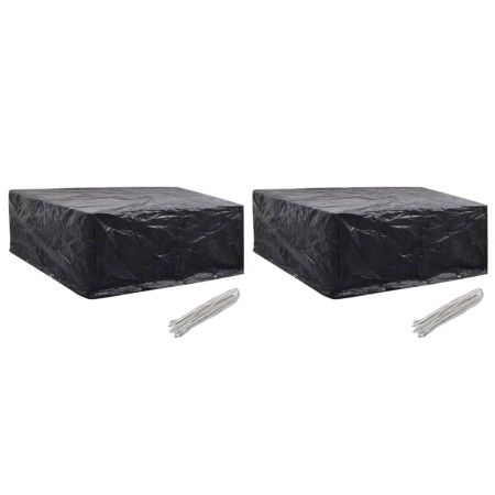 Gartenmöbelabdeckungen 2 Stück 10 Ösen 260x260x90 cm von vidaXL, Abdeckungen für Gartenmöbel - Ref: Foro24-279130, Preis: 53,...