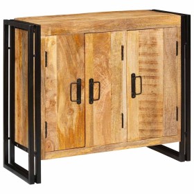 Vitrina Marrón 80 x 33 x 70 cm madera maciza de mango