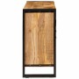 Vitrina Marrón 80 x 33 x 70 cm madera maciza de mango